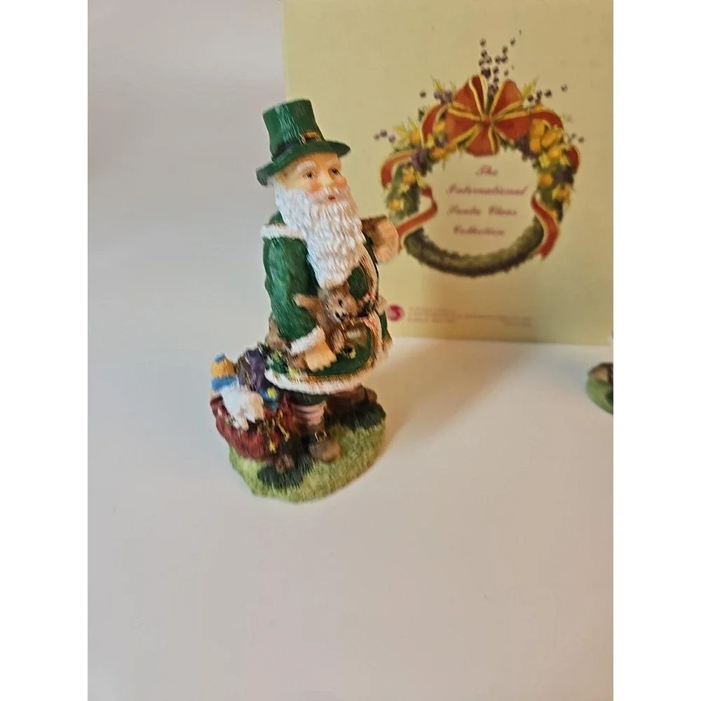 International Santa Claus IRELAND Irish Father Christmas Figure & ornament 1995